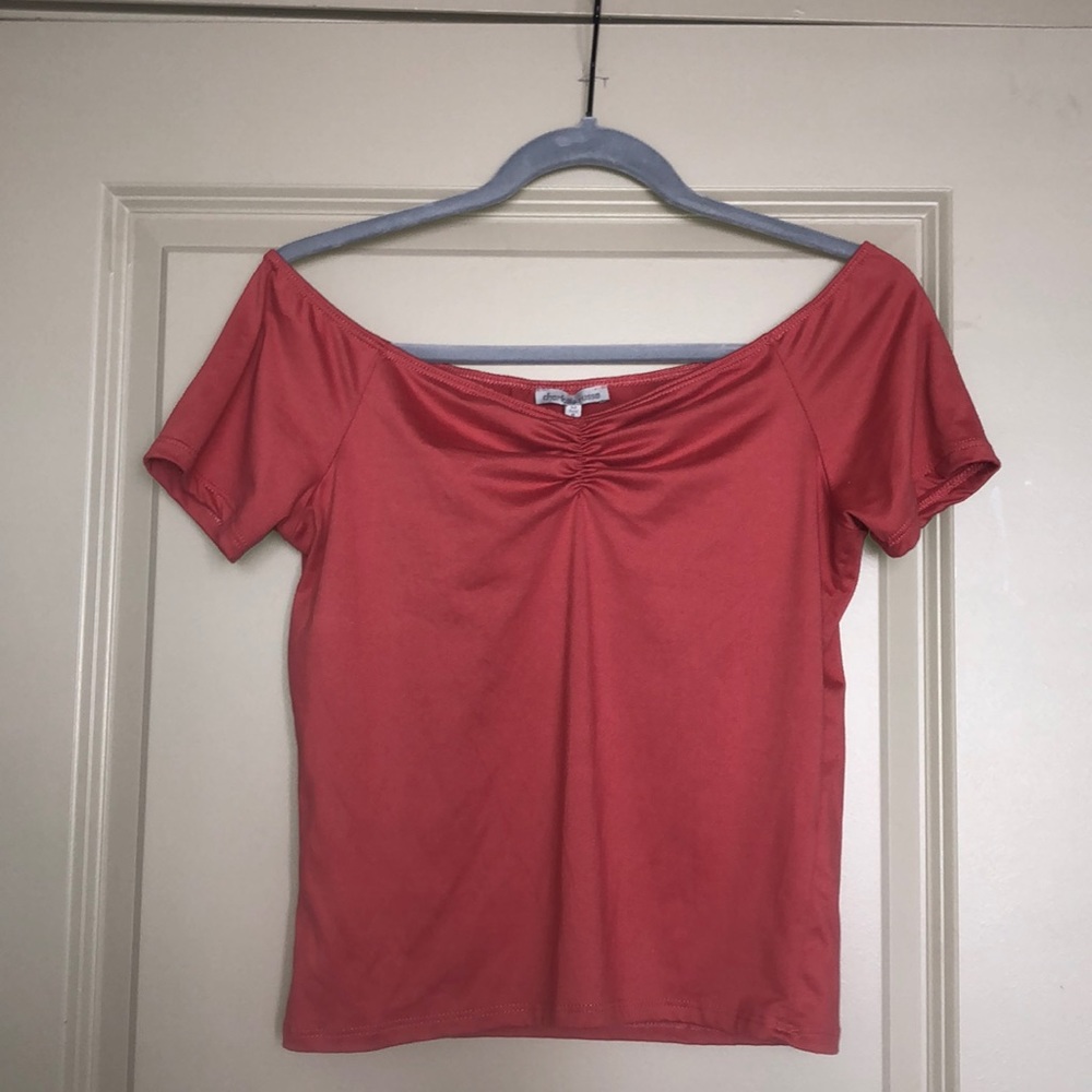 charlotte russe dark coral top 🦋